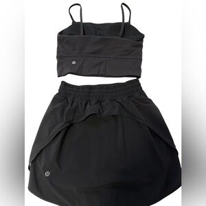 Lululemon Black Athletic Set skirt. Women's
